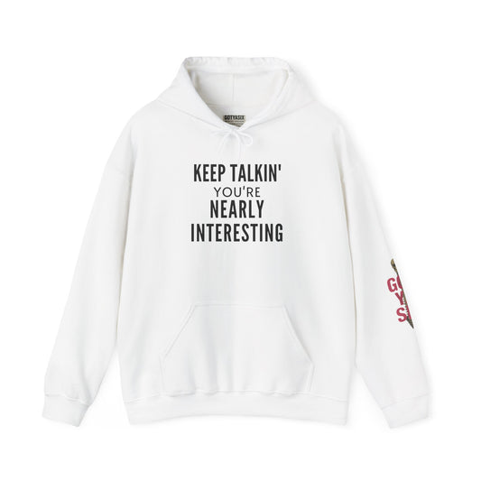 Funny Keep Talkin' - Unisex Heavy Blend Hoodie