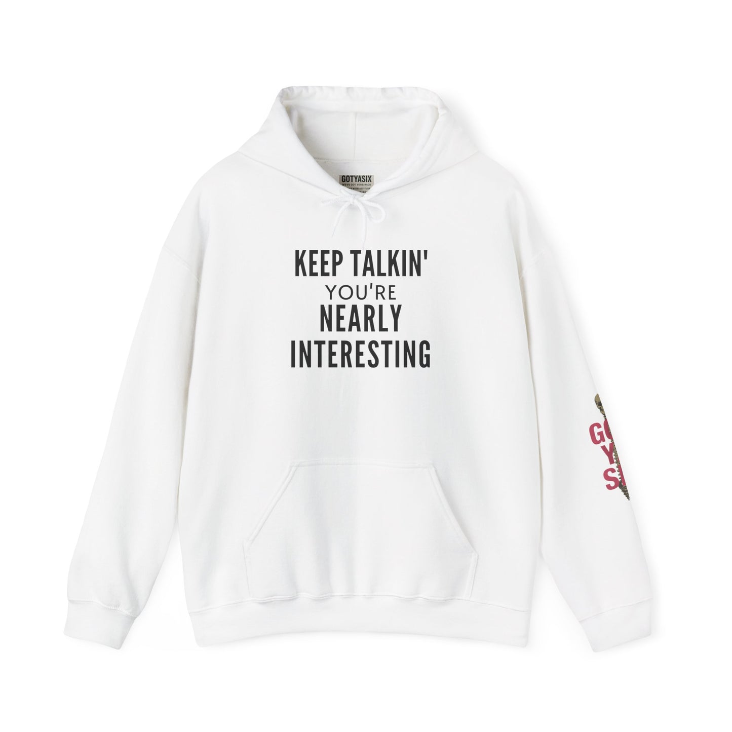 Funny Keep Talkin' - Unisex Heavy Blend Hoodie